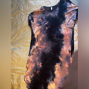 Tie dye maxi dress